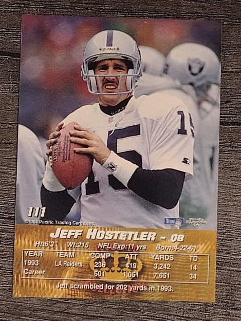 1994 Pacific #111 Jeff Hostetler