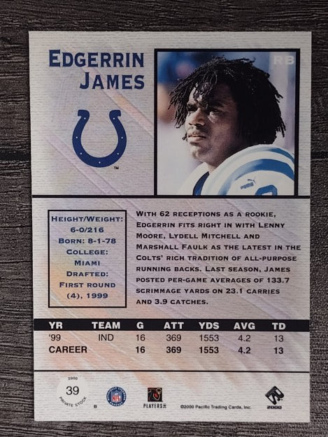 2000 Private Stock #39 Edgerrin James