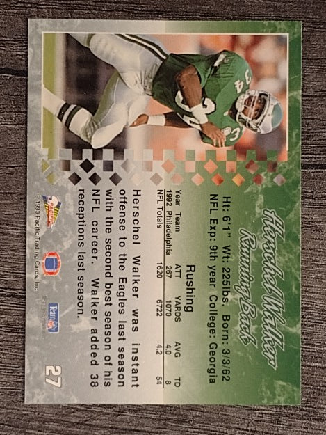 1993 Pacific #27 Herschel Walker