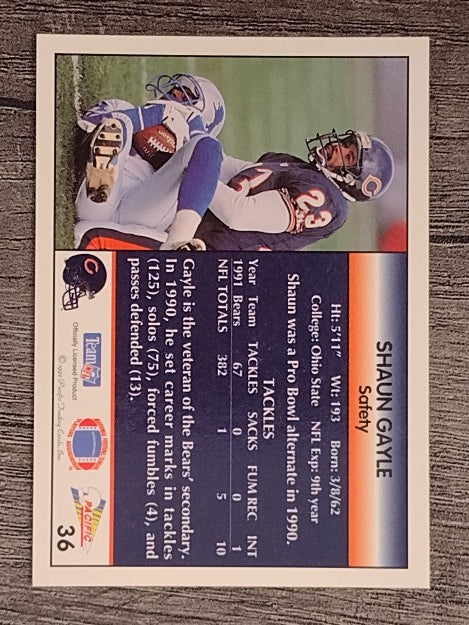 1992 Pacific #36 Shaun Gayle