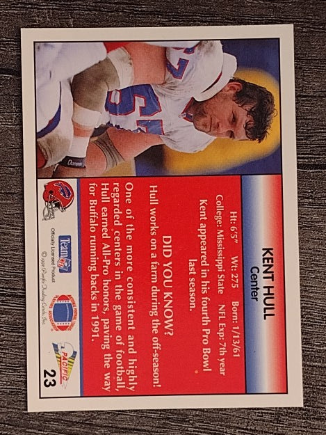1992 Pacific #23 Kent Hull