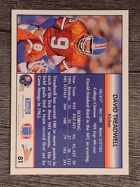 1992 Pacific #81 David Treadwell