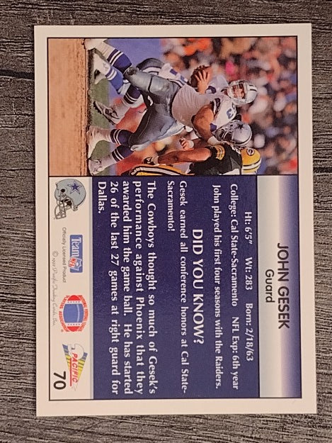 1992 Pacific #70 John Gesek