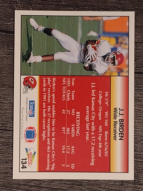 1992 Pacific #134 J.J. Birden