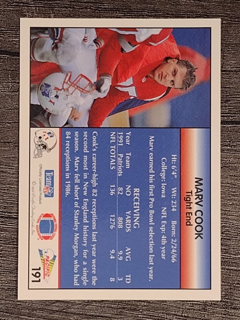1992 Pacific #191 Marv Cook