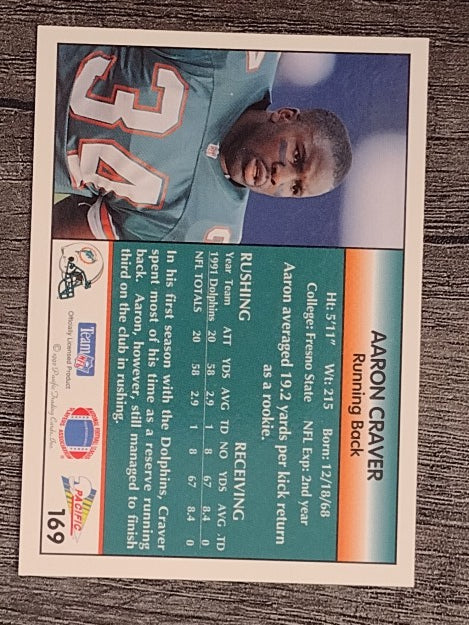 1992 Pacific #169 Aaron Craver