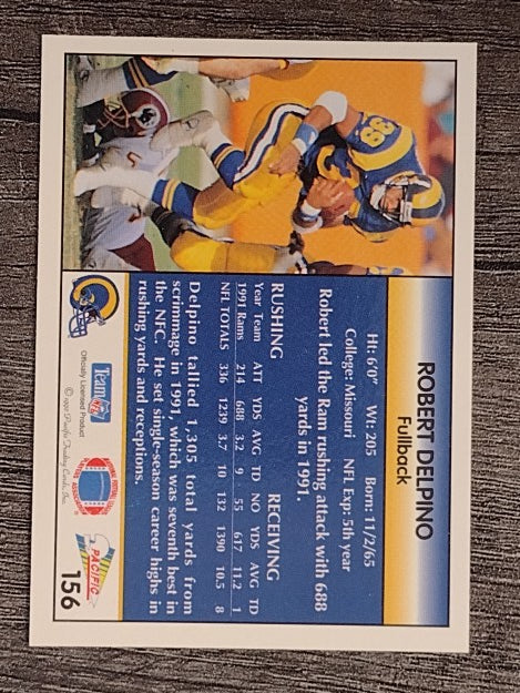 1992 Pacific #156 Robert Delpino