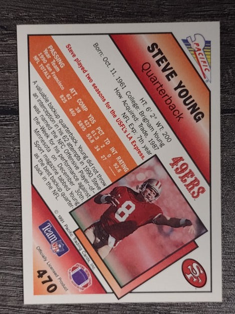 1991 Pacific #470 Steve Young