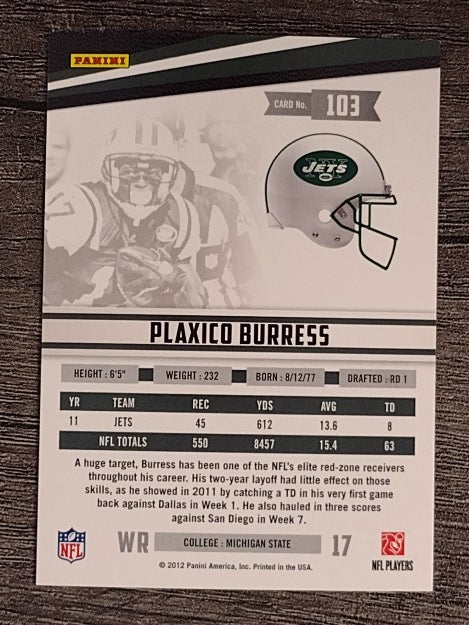2012 Rookies and Stars #103 Plaxico Burress