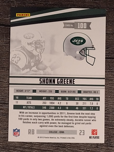 2012 Rookies and Stars #100 Shonn Greene