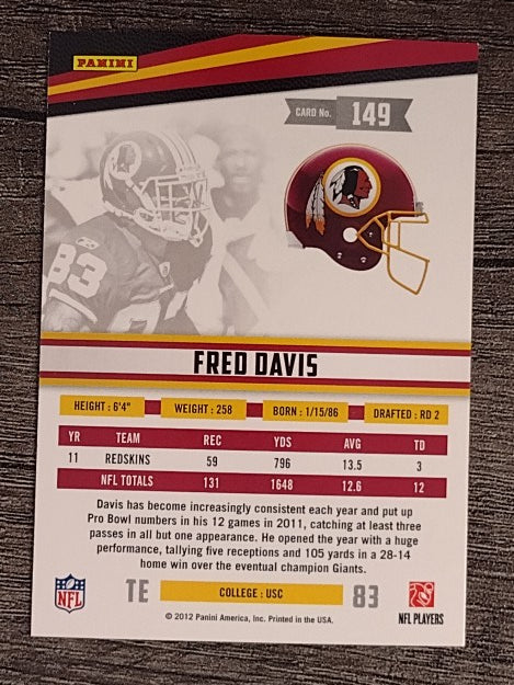 2012 Rookies and Stars #149 Fred Davis