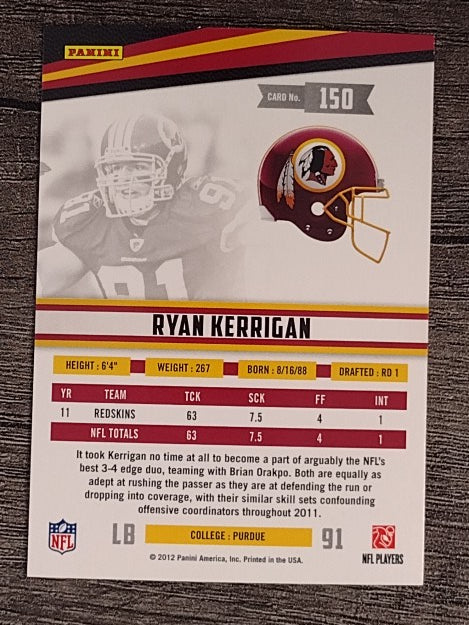 2012 Rookies and Stars #150 Ryan Kerrigan