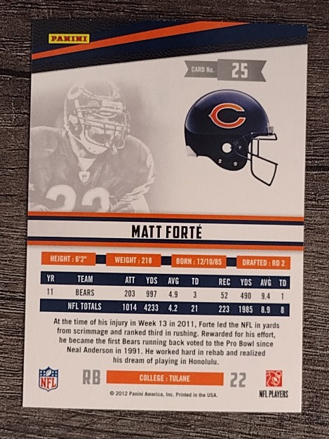 2012 Rookies and Stars #25 Matt Forte