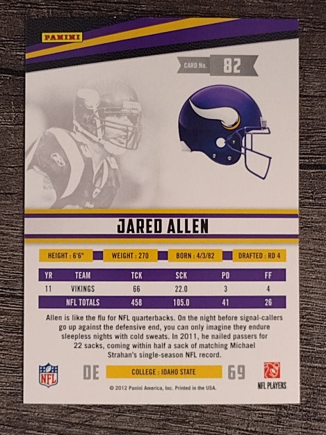 2012 Rookies and Stars #82 Jared Allen
