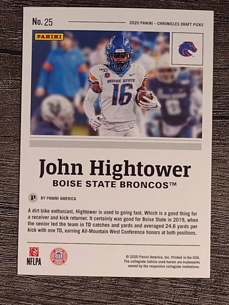 2020 Panini Chronicles Draft Picks #25 John Hightower IV