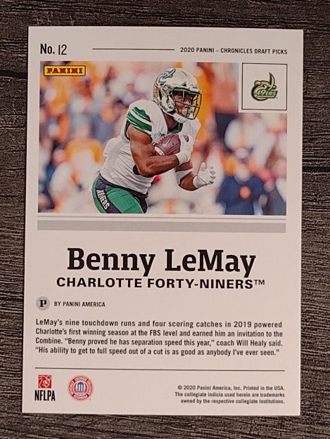 2020 Panini Chronicles Draft Picks #12 Benny LeMay