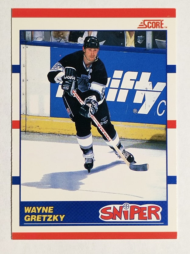 1990-91 Score Canadian #336 Wayne Gretzky Sniper