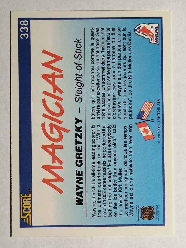 1990-91 Score Canadian #338 Wayne Gretzky Magic