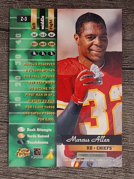 1996 Zenith #3 Marcus Allen