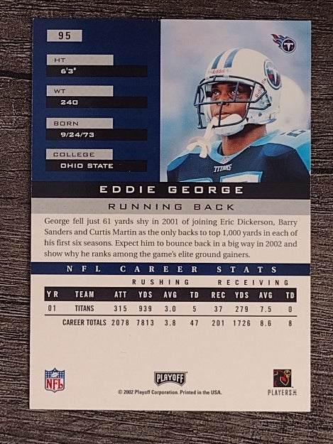 2002 Playoff Honors #95 Eddie George