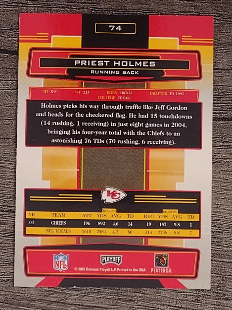 2005 Absolute Memorabilia Retail #74 Priest Holmes