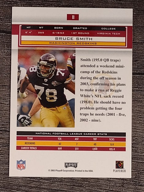 2003 Playoff Honors #11 Bruce Smith
