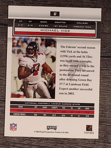 2003 Playoff Honors #67 Michael Vick
