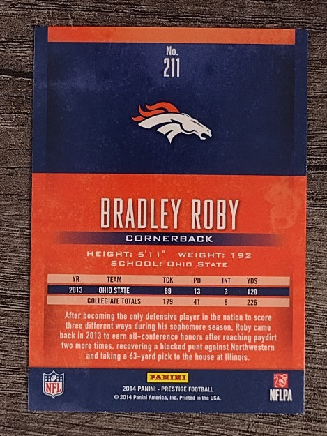 2014 Prestige #211 Bradley Roby RC