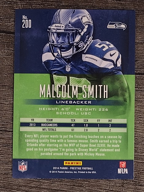 2014 Prestige #200 Malcolm Smith RC
