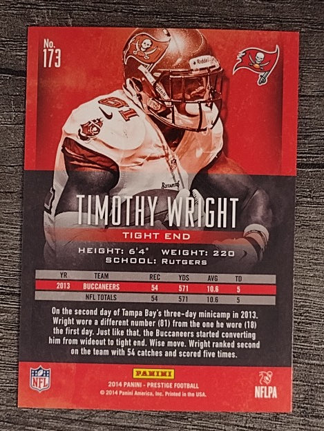 2014 Prestige #173 Timothy Wright