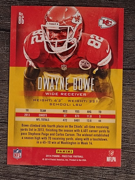 2014 Prestige #86 Dwayne Bowe