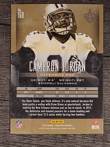 2014 Prestige #168 Cameron Jordan