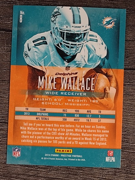 2014 Prestige #8 Mike Wallace