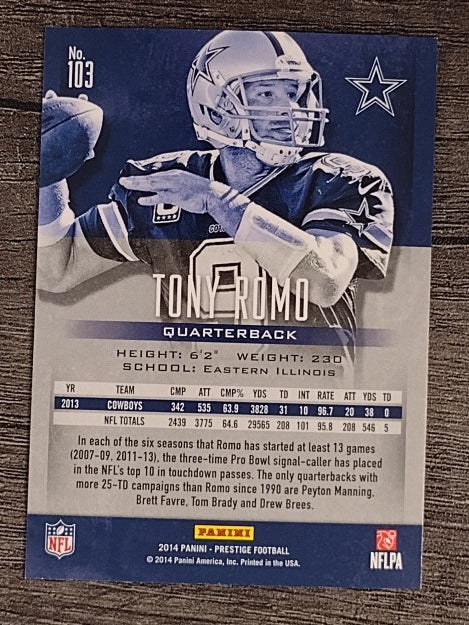 2014 Prestige #103 Tony Romo