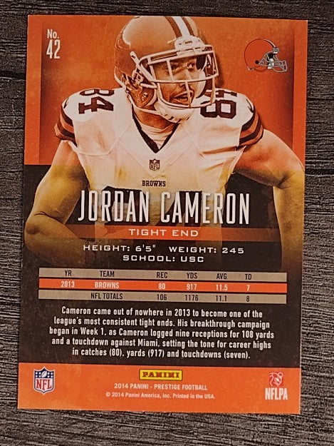 2014 Prestige #42 Jordan Cameron