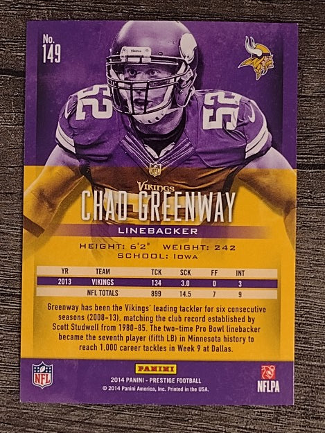 2014 Prestige #149 Chad Greenway