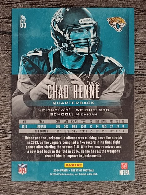 2014 Prestige #65 Chad Henne
