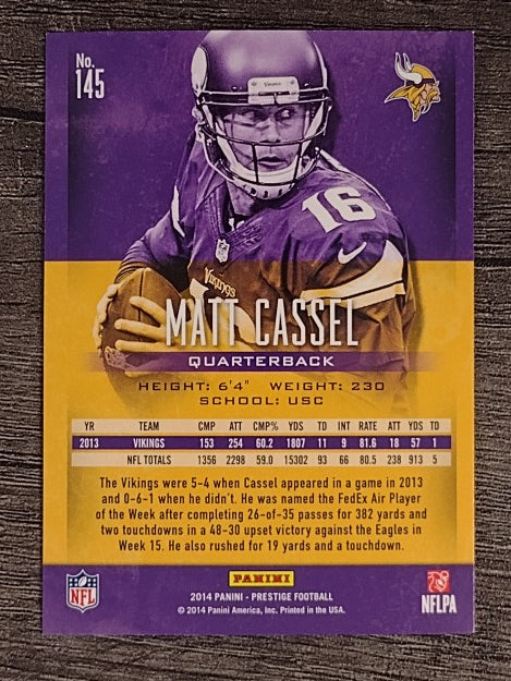 2014 Prestige #145 Matt Cassel