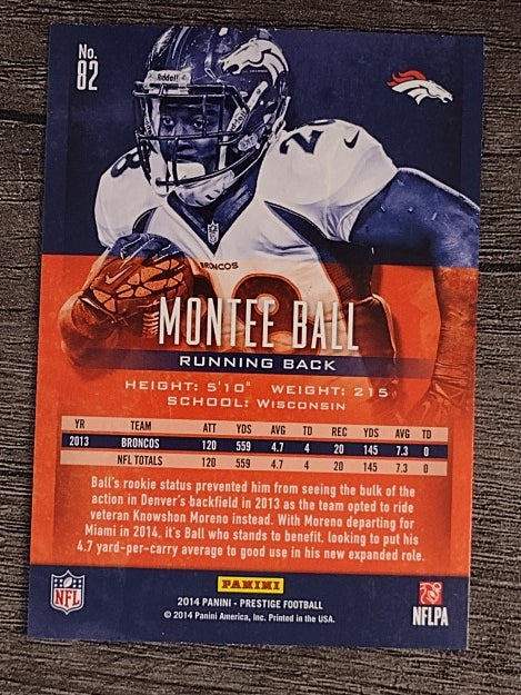 2014 Prestige #82 Montee Ball