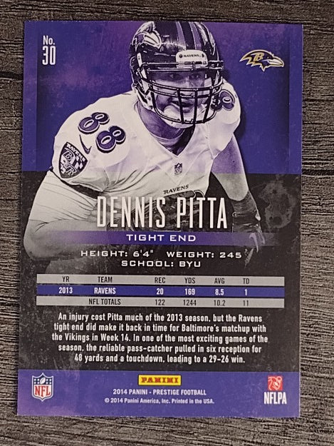 2014 Prestige #30 Dennis Pitta