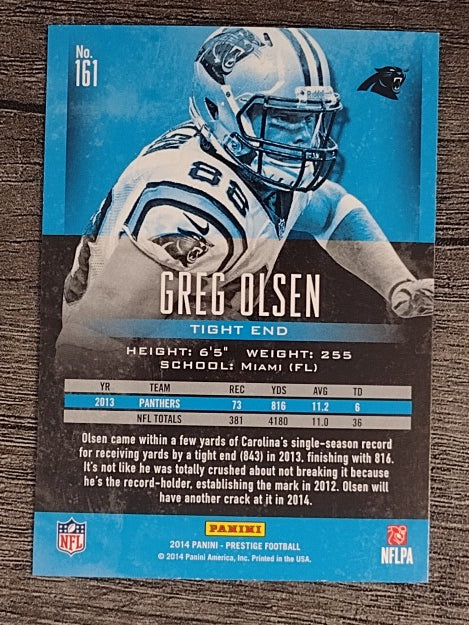 2014 Prestige #161 Greg Olsen