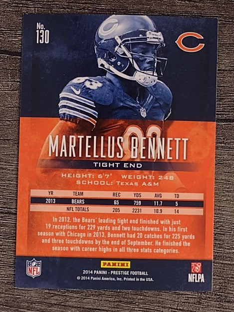 2014 Prestige #130 Martellus Bennett