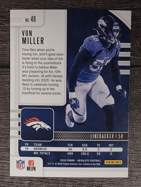 2020 Absolute Red #46 Von Miller