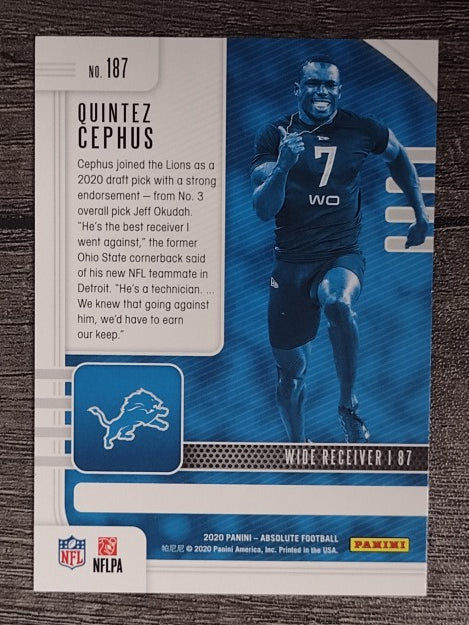 2020 Absolute Retail #187 Quintez Cephus