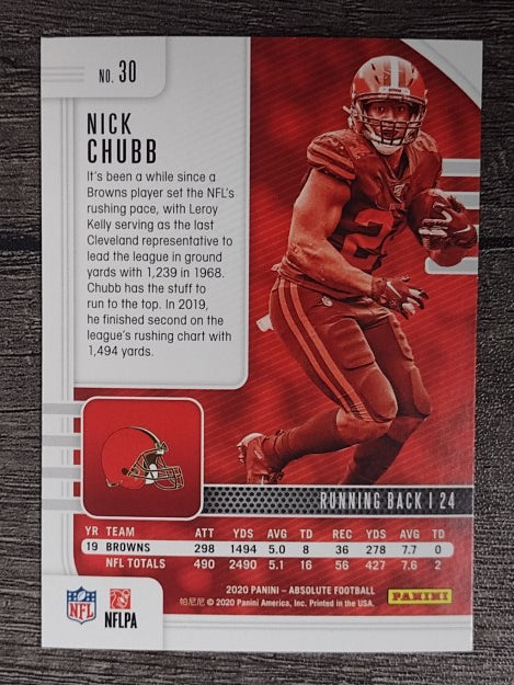 2020 Absolute Retail #30 Nick Chubb