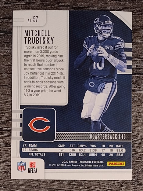 2020 Absolute Retail #57 Mitchell Trubisky