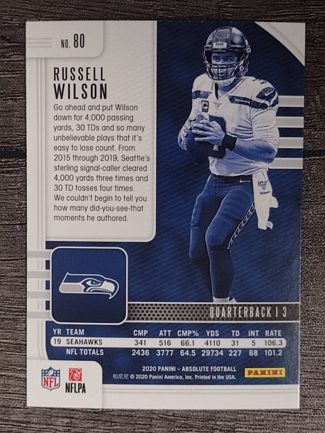 2020 Absolute Retail #80 Russell Wilson