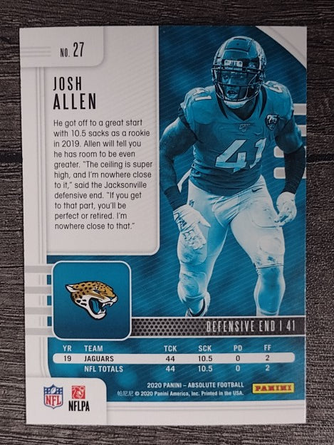 2020 Absolute Retail #27 Josh Allen
