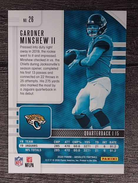 2020 Absolute Retail #26 Gardner Minshew II