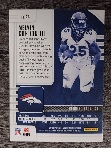 2020 Absolute Retail #44 Melvin Gordon III
